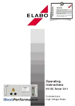 Предварительный просмотр 1 страницы ELABO G1-1 Operating Instructions Manual