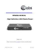 Предварительный просмотр 1 страницы Elabs MP80RA Manual