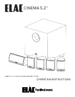 ELAC CINEMA 5.2 Operating Instructions Manual предпросмотр