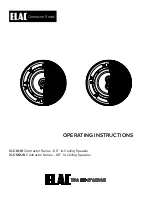 ELAC Contractor Series IC-C61-W Operating Instructions preview