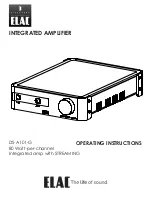 ELAC DS-A101-G Operating Instructions Manual preview