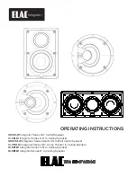 ELAC Integrator Series Operating Instructions Manual preview