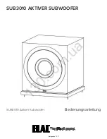 Предварительный просмотр 12 страницы ELAC SUB3010 Operating Instructions Manual