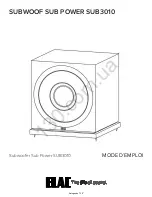 Предварительный просмотр 24 страницы ELAC SUB3010 Operating Instructions Manual