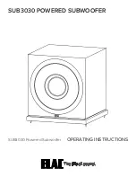 Предварительный просмотр 1 страницы ELAC SUB3030 Operating Instructions Manual