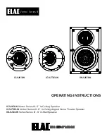 Preview for 1 page of ELAC Vertex III IC-VJ63-W Series Operating Instructions Manual