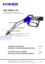 Предварительный просмотр 1 страницы Elaflex ZVA AdBlue HV Installation And Operating Manual