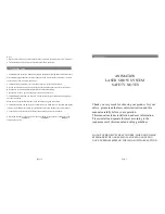 Preview for 3 page of ELAN Lighting A2500RGB User Manual