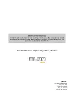 Preview for 5 page of ELAN Lighting ARC33-S-IP User Manual