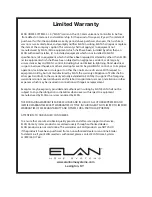 Предварительный просмотр 73 страницы Elan C2 Communications Controller Installation Manual