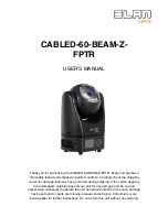 Предварительный просмотр 1 страницы Elan CABLED-60-BEAM-Z-FPTR User Manual