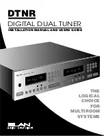 Preview for 1 page of Elan DTNR Installation And User Manual