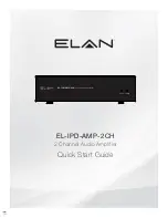 Предварительный просмотр 1 страницы Elan EL-IPD-AMP-2CH Quick Start Manual