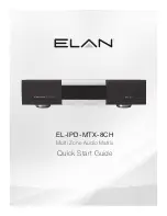 Elan EL-IPD-MTX-8CH Quick Start Manual предпросмотр