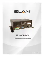 Preview for 1 page of Elan EL-NVR-8CH Reference Manual