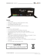 Preview for 5 page of Elan EL-NVR-8CH Reference Manual