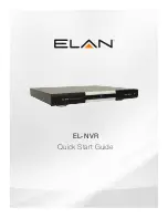 Elan EL-NVR Quick Start Manual preview