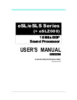 Предварительный просмотр 1 страницы Elan eSL Series User Manual