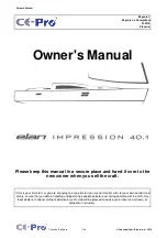 Elan Impression i40.1 Owner'S Manual preview