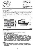 Предварительный просмотр 1 страницы Elan IRD2 Manual