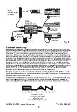 Предварительный просмотр 2 страницы Elan IRD2 Manual