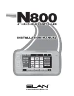 Предварительный просмотр 1 страницы Elan N800 Installation Manual