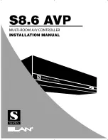 Elan S8.6 AVP Installation Manual предпросмотр