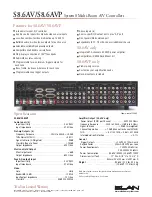 Preview for 2 page of Elan S8.6AV Specifications