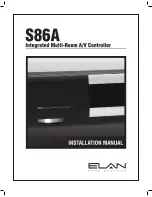 Elan s86a Installation Manual preview