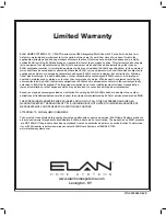 Предварительный просмотр 112 страницы Elan s86a Installation Manual