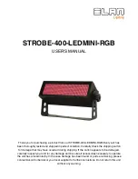 Elan STROBE-400-LEDMINI-RGB User Manual предпросмотр