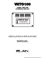 Предварительный просмотр 1 страницы Elan VHTO100 Manual