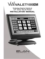 Elan VIA! VALET100EM Installation Manual preview