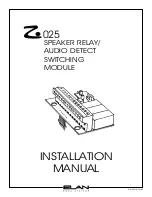 Elan Z-025 Installation Manual предпросмотр