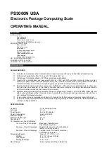 Предварительный просмотр 1 страницы Elane PS 3000N Australia Operating Manual