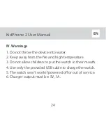 Предварительный просмотр 24 страницы Elari kidphone 2 Multilingual User Manual