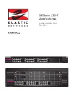 Предварительный просмотр 1 страницы Elastic Networks BitStorm L3S-T User Manual