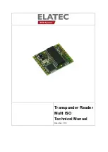 Предварительный просмотр 1 страницы Elatec Nano Module Multi ISO Technical Manual