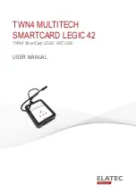 Elatec TWN4 MultiTech LEGIC 42 User Manual предпросмотр