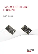 Elatec TWN4 MULTITECH NANO LEGIC 63 M User Manual предпросмотр