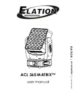 Elation ACL 360 BAR User Manual предпросмотр