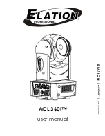 Preview for 1 page of Elation ACL 360i User Manual