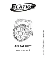 Elation ACL PAR 200 User Manual предпросмотр