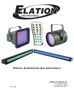 Preview for 1 page of Elation Architectural User Instructions