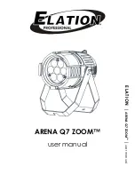 Предварительный просмотр 1 страницы Elation ARENA PAR ZOOM User Manual