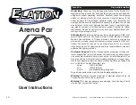 Elation Arena Par User Instructions предпросмотр