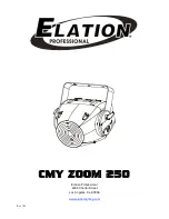 Elation CMY Zoom 250 User Manual предпросмотр