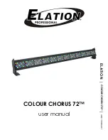 Elation COLOUR CHORUS 72 User Manual предпросмотр