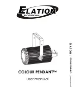 Elation COLOUR PENDANT User Manual предпросмотр