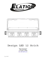 Предварительный просмотр 1 страницы Elation Design LED 12 Brick II Manual